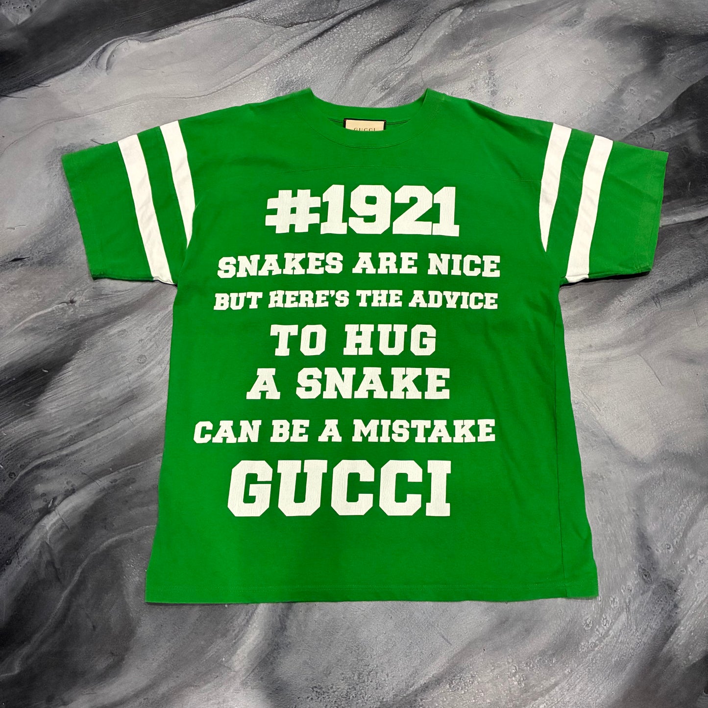 Gucci #1921 Tee Green/White (M)