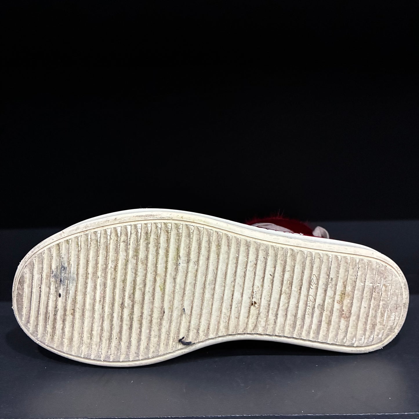 Rick Owen’s Red Fur High Sneaker (41)