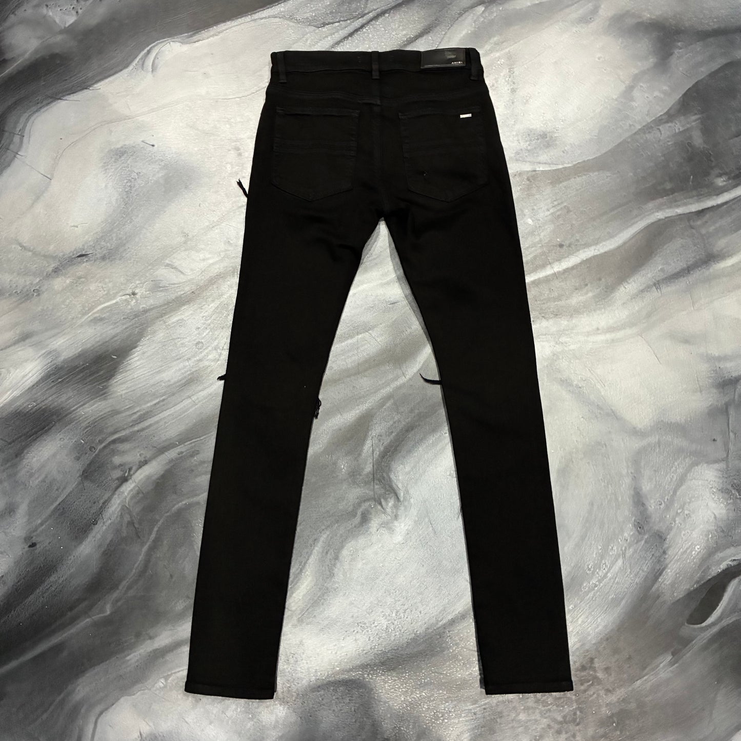 Amiri Black/Baby Blue Boucle Patch Jean (29)