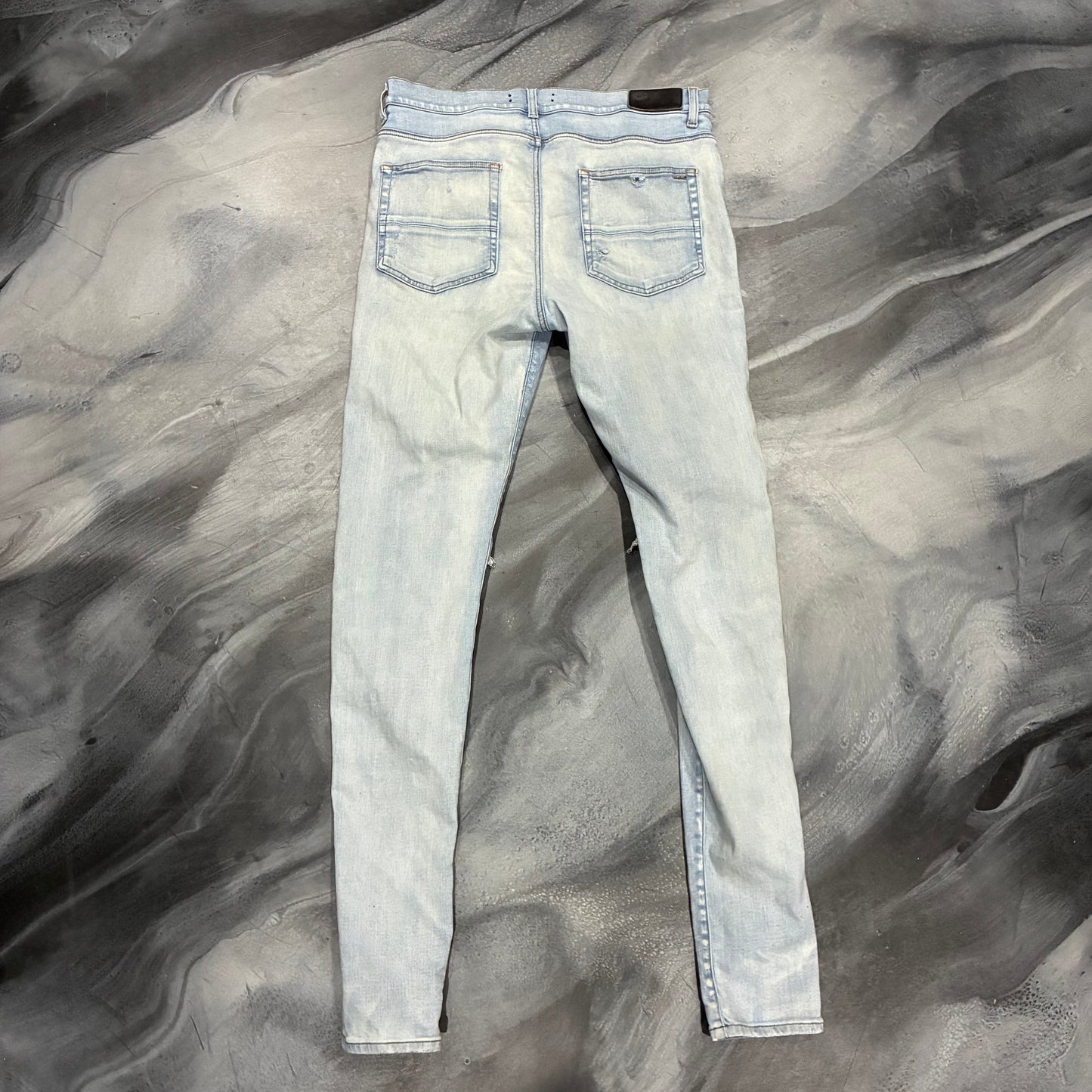 Amiri Light Blue/Camo Patch Jean (36)