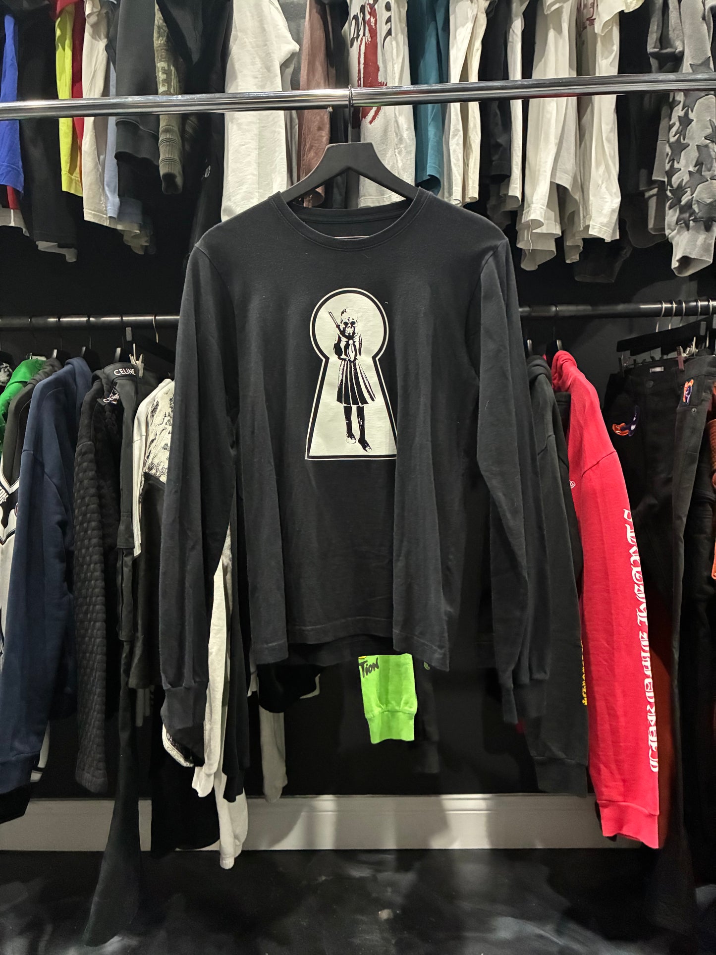 Chrome Hearts Black Foti Skippy Keyhole Longsleeve