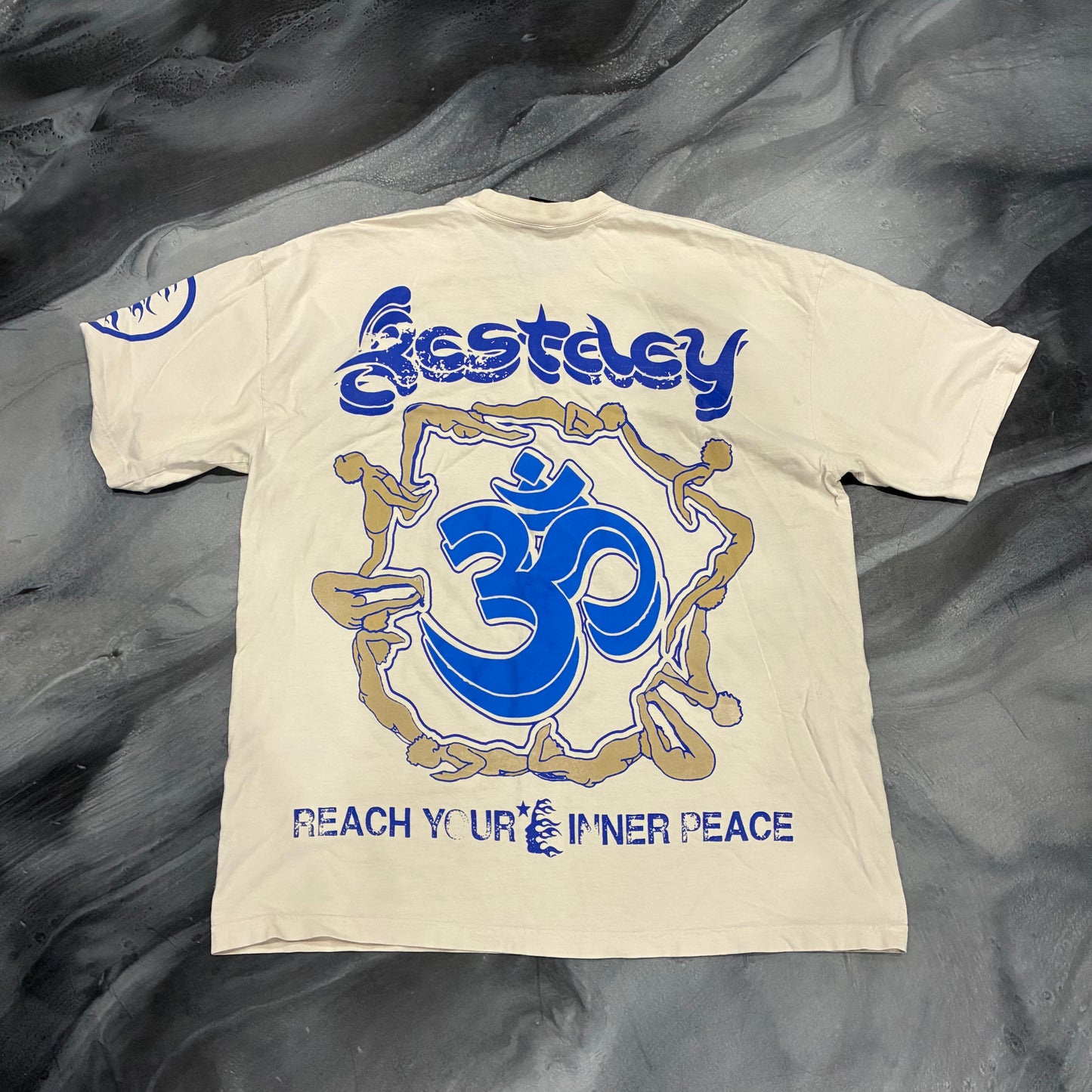 Hellstar Cream/Blue Enlightenment Tee (XL)