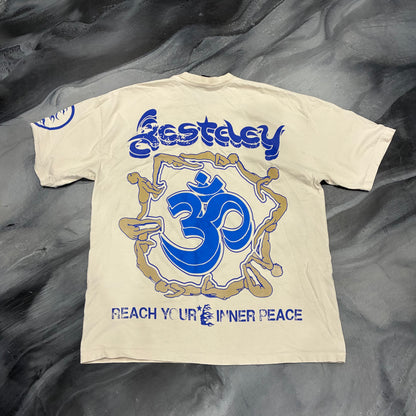 Hellstar Cream/Blue Enlightenment Tee (XL)