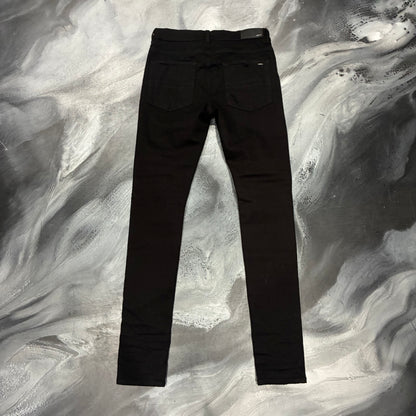 Amiri Black/Black Paisley Patch Jean (32)