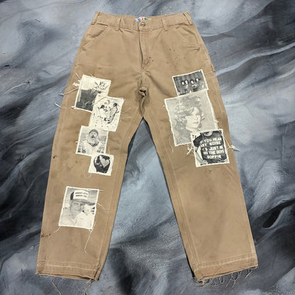BWA Khaki Photo Collage Patch Jean (30)