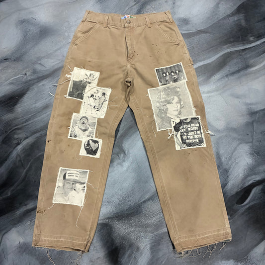 BWA Khaki Photo Collage Patch Jean (30)