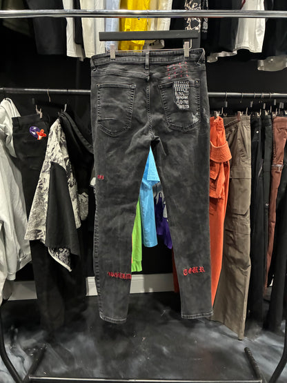 Ksubi Faded Black Jeans (36)