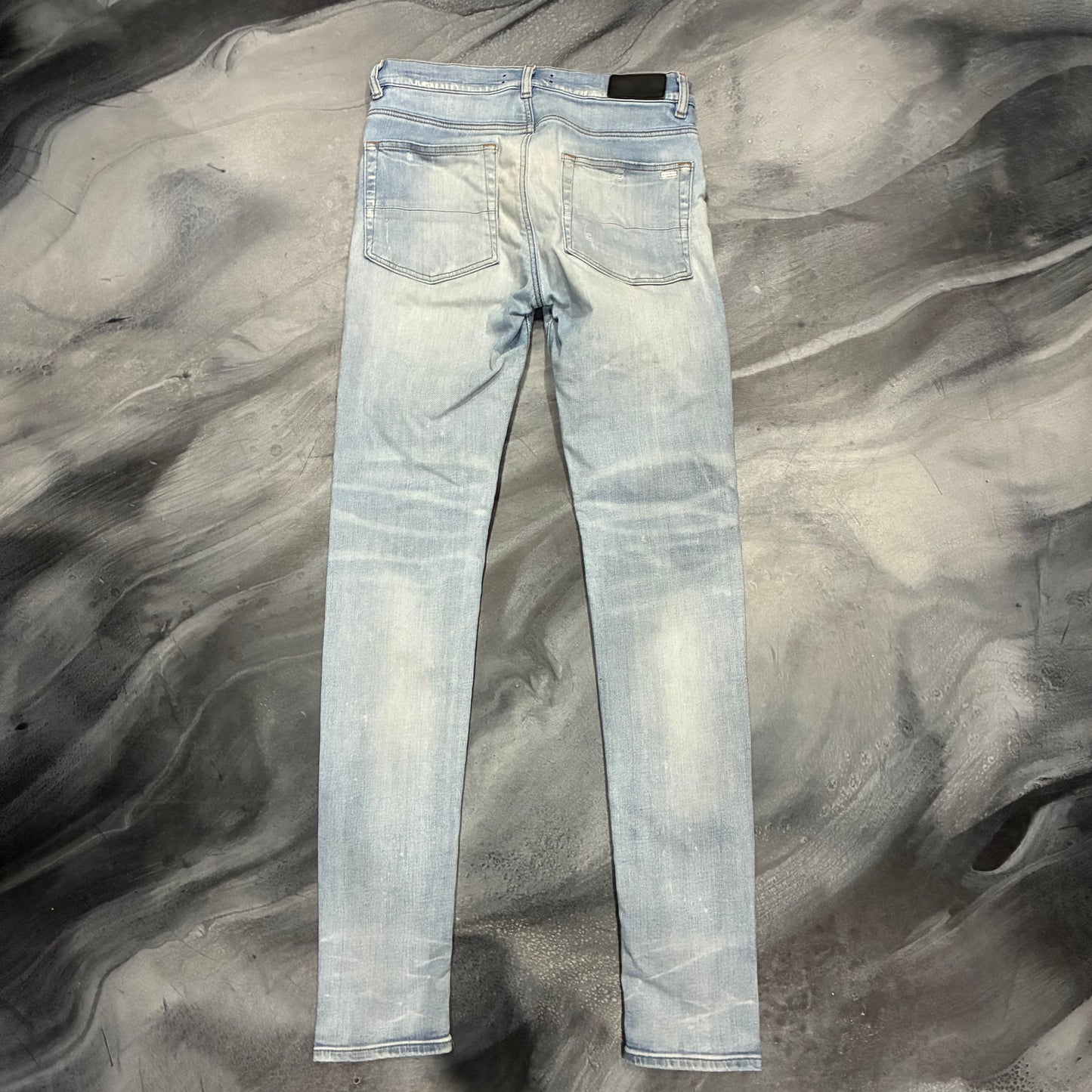 Amiri Light Blue Plain Jean (31)