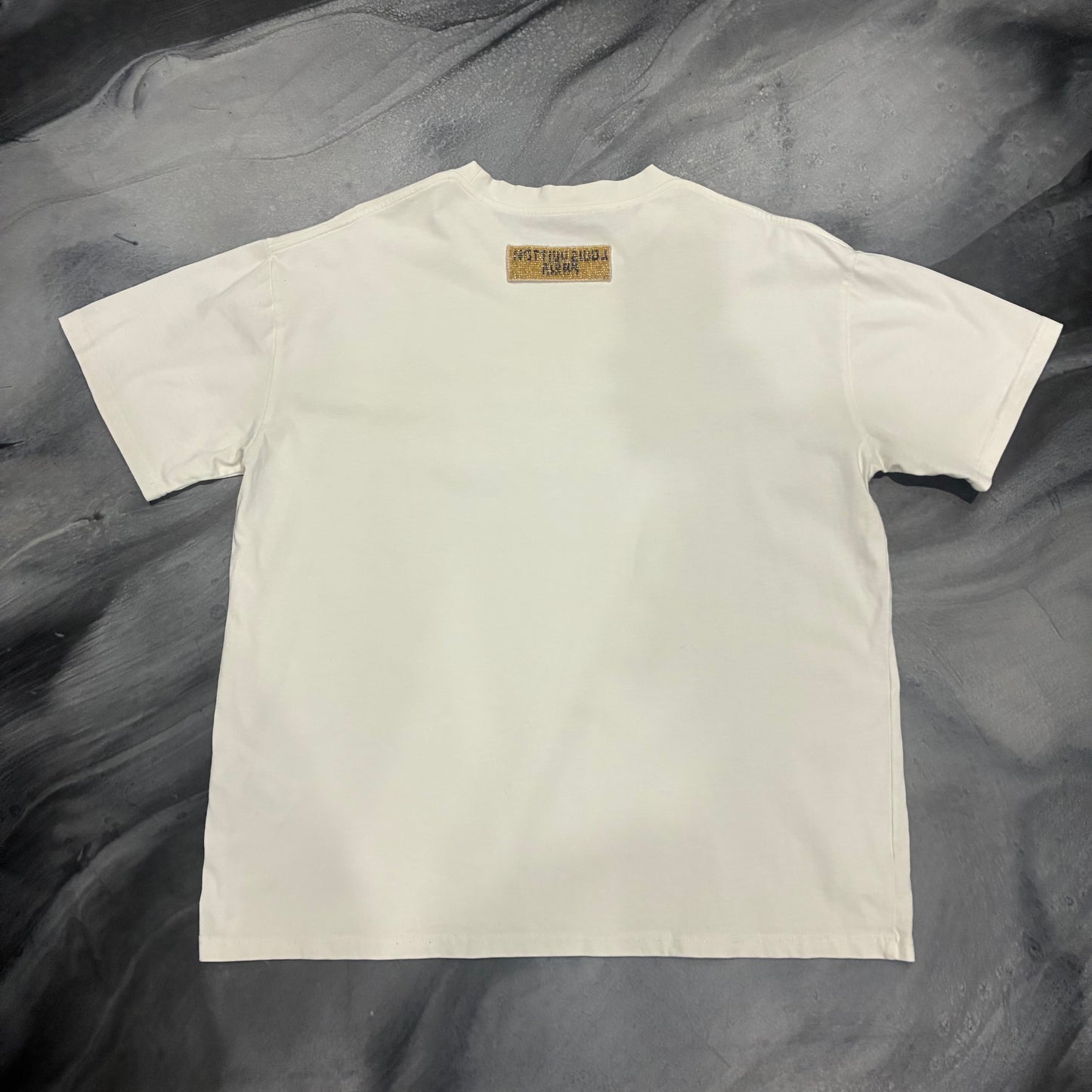 Louis V. White/Icy Blue Logo Tee (M)