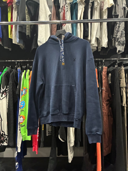 Louis V Faded Navy Blue Monogram String Hoodie