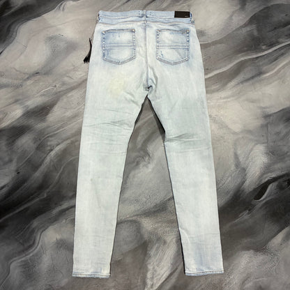 Amiri Light Blue/Green Patch Jean