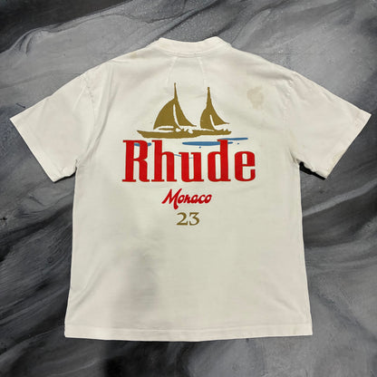 Rhude Cream Monaco Tee (XS)