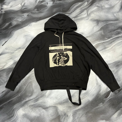 Rick Owens Black DRKSHDW Graphic Hoodie (XL)
