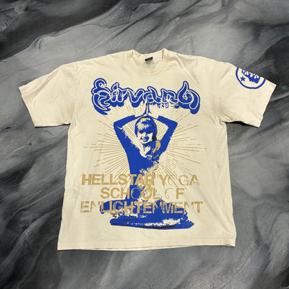 Hellstar Cream/Blue Enlightenment Tee (XL)