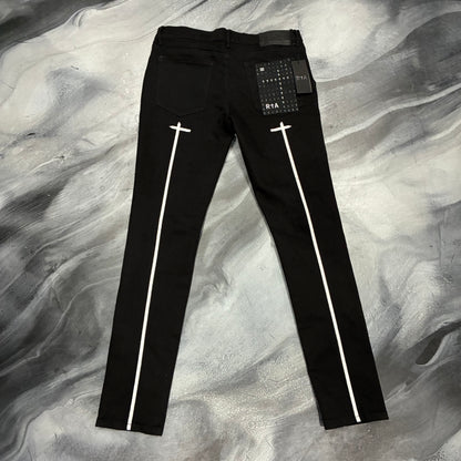 RTA Black/White Sinners & Crosses Jean (32)