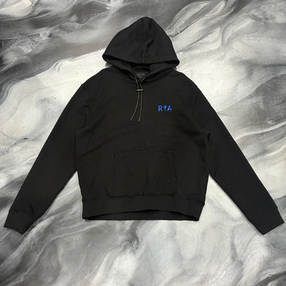 RTA Black/Blue Logo Hoodie (L)