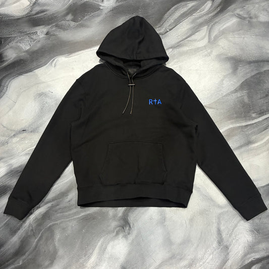 RTA Black/Blue Logo Hoodie (L)