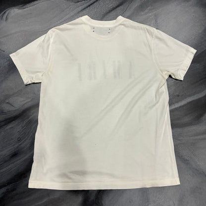 Amiri Cream/Black Core Logo Tee (XS)