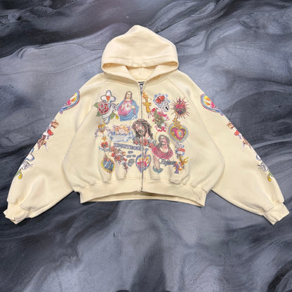 Righteous Cream ‘Risen King’ Zip Up (S)
