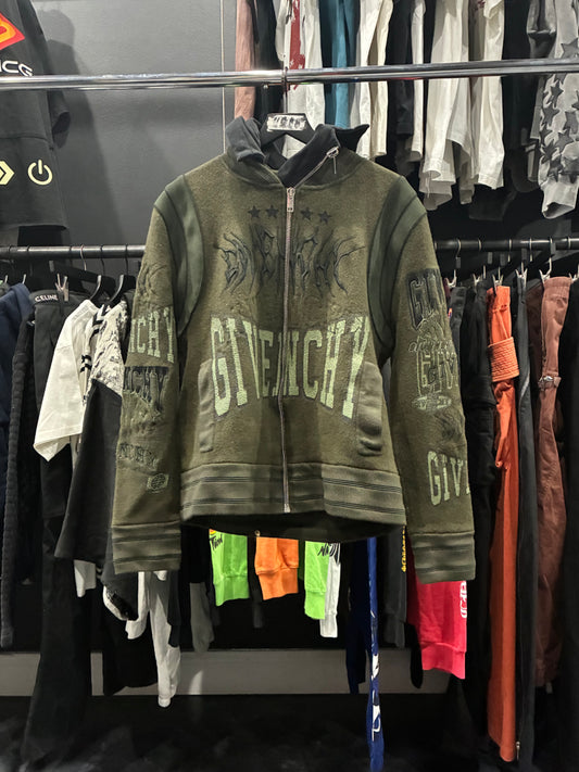 Givenchy Green Hooded Varsity Jacket (M)