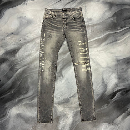 Amiri Grey Military Stencil Jean (31)