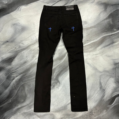 RTA Black/Blue RIP Distressed Jean (28)