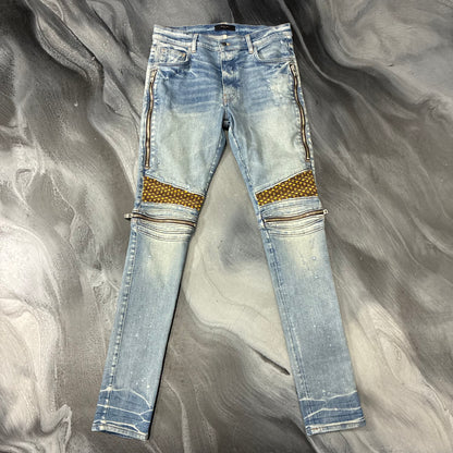 Amiri Indigo/Yellow Patch MX2 Jean (34)