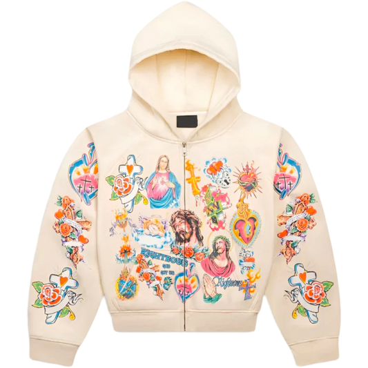 Righteous Cream Risen King Zip Up (XL)