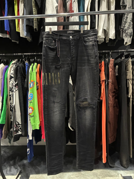 Amiri Faded Black Camo Core Logo Jean (36)