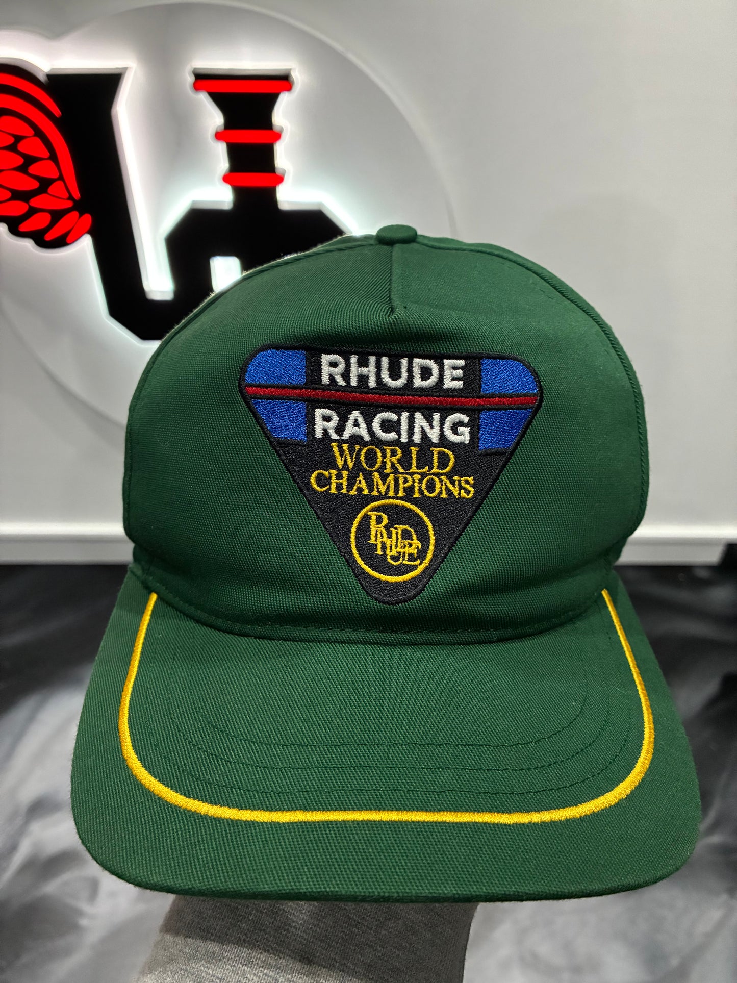 Rhude Green Racing World Champions Cap