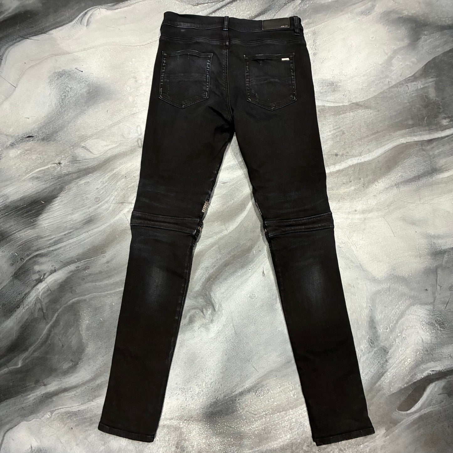 Amiri Black/Brown Paisley Patch MX2 Jean (36)