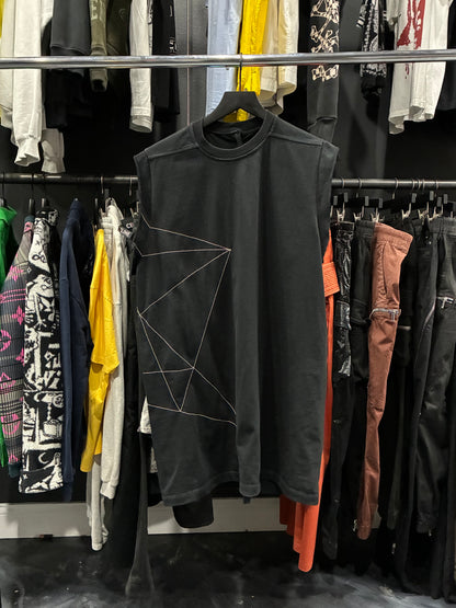 Rick Owen’s Black Sleeveless Shirt (XL)