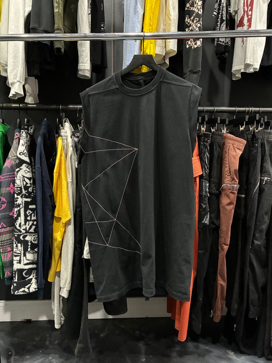 Rick Owen’s Black Sleeveless Shirt (XL)