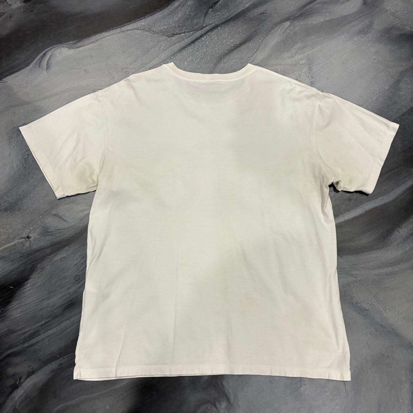 Celine White/Black Double C Paris Logo Tee (S)