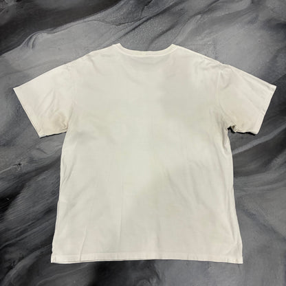 Celine White/Black Double C Paris Logo Tee (S)