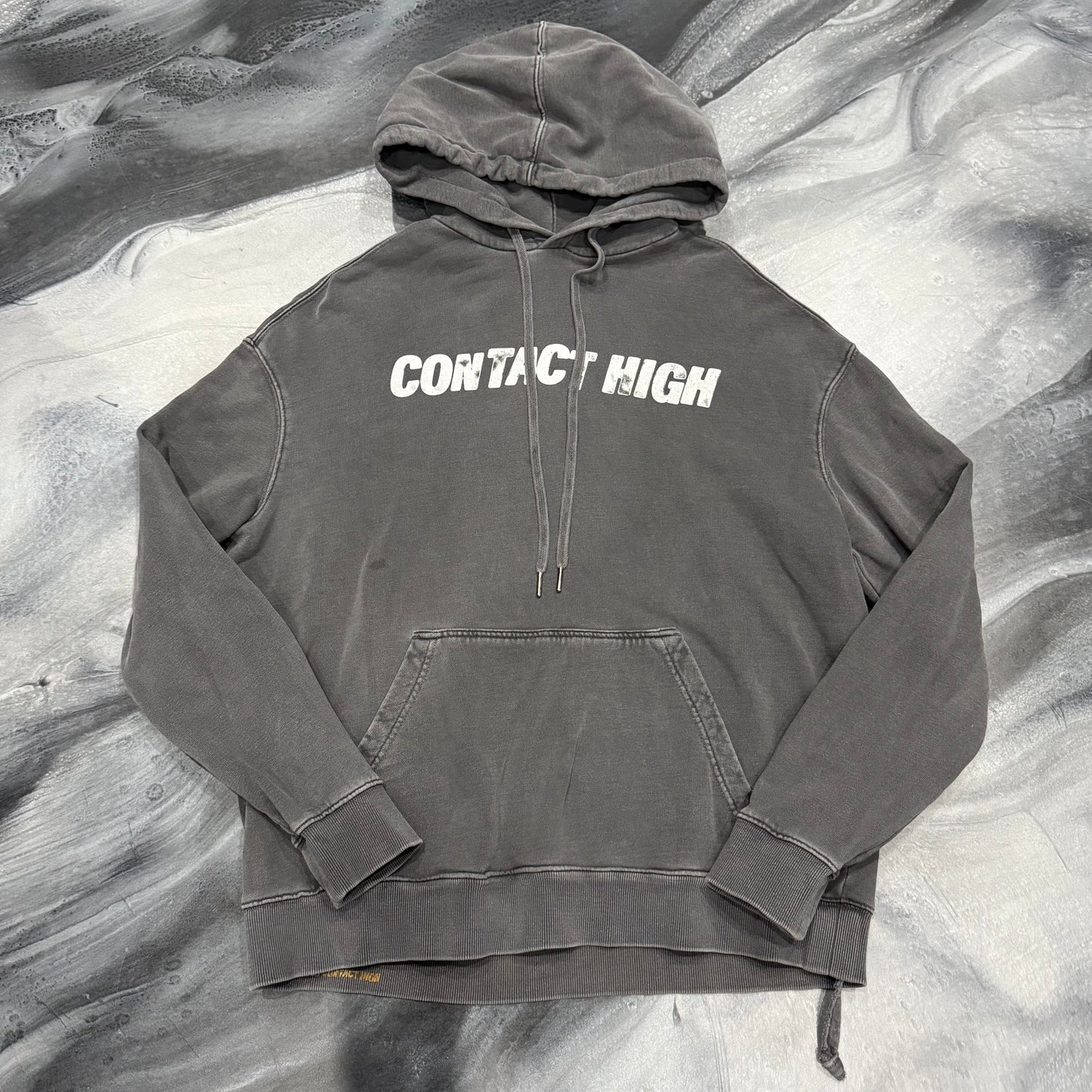 Ksubi Grey Contact High Hoodie (M)