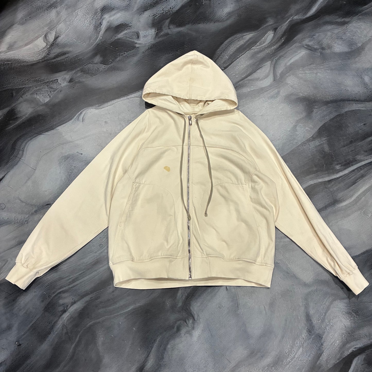 Rick Owen’s Tan Zip Up Hoodie (XL)