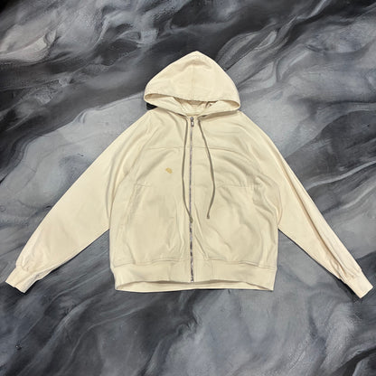 Rick Owen’s Tan Zip Up Hoodie (XL)