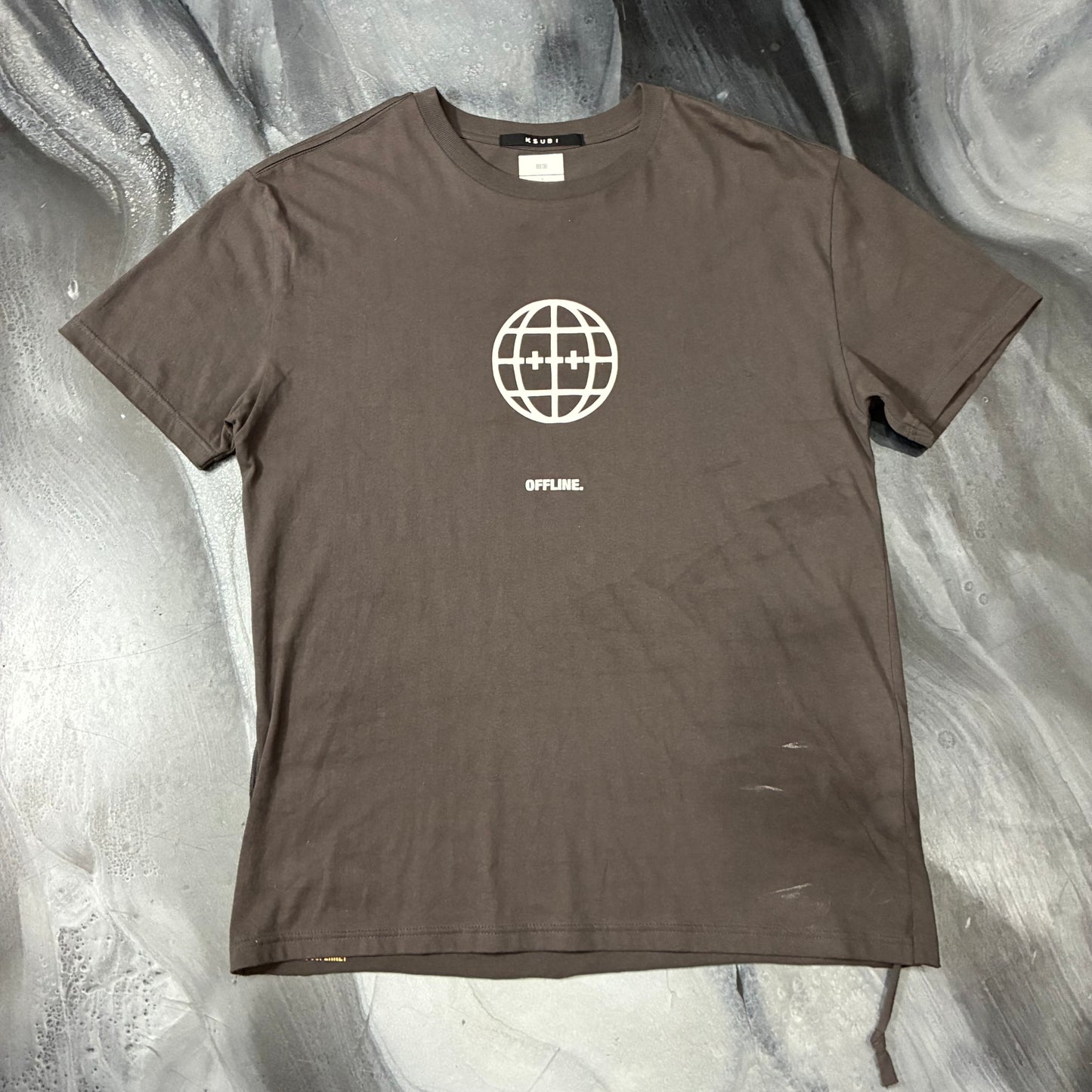 Ksubi Brown Global Offline Tee (S)
