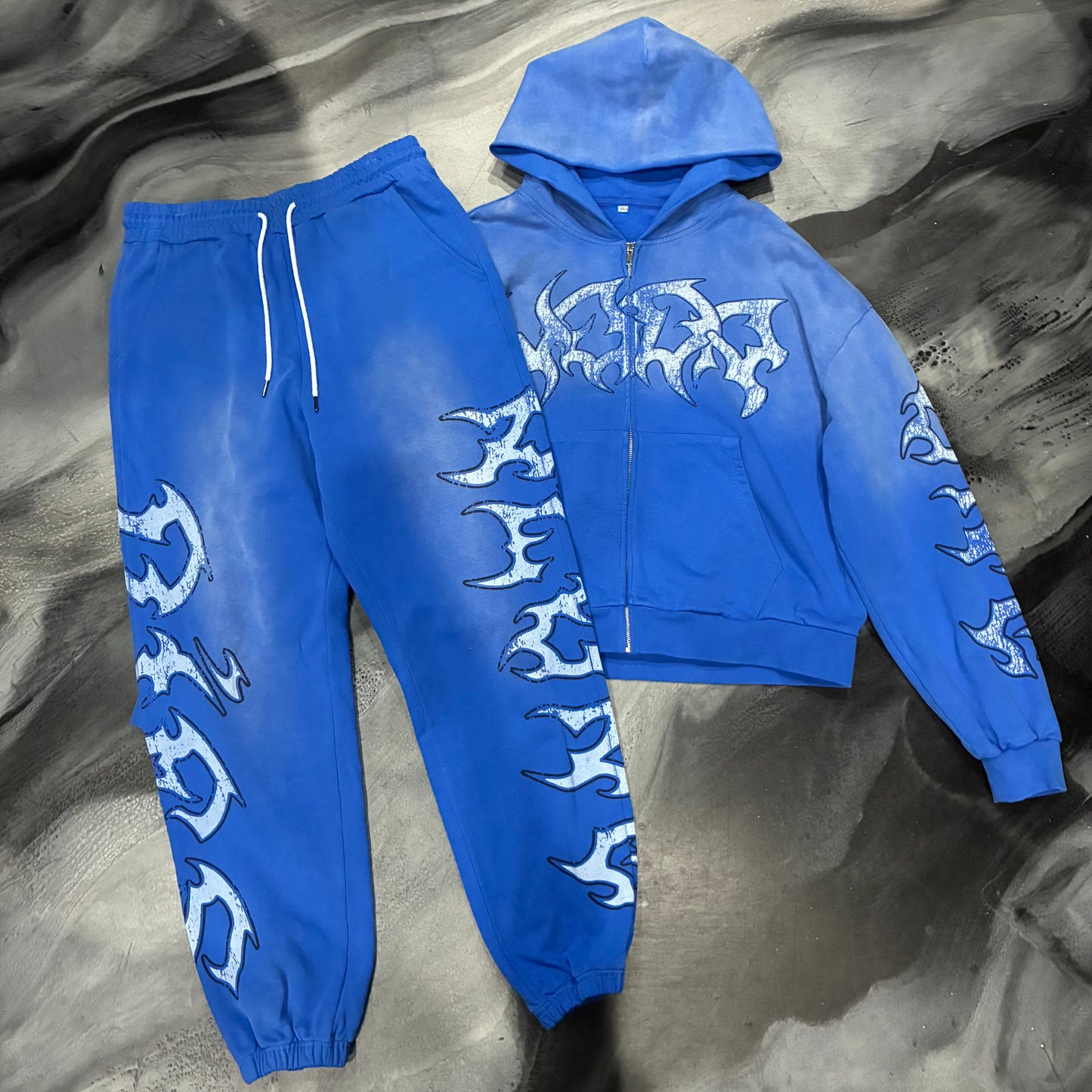 N.O.D.A Blue/White Hoodie/Joggers (S)