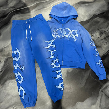 N.O.D.A Blue/White Hoodie/Joggers (S)
