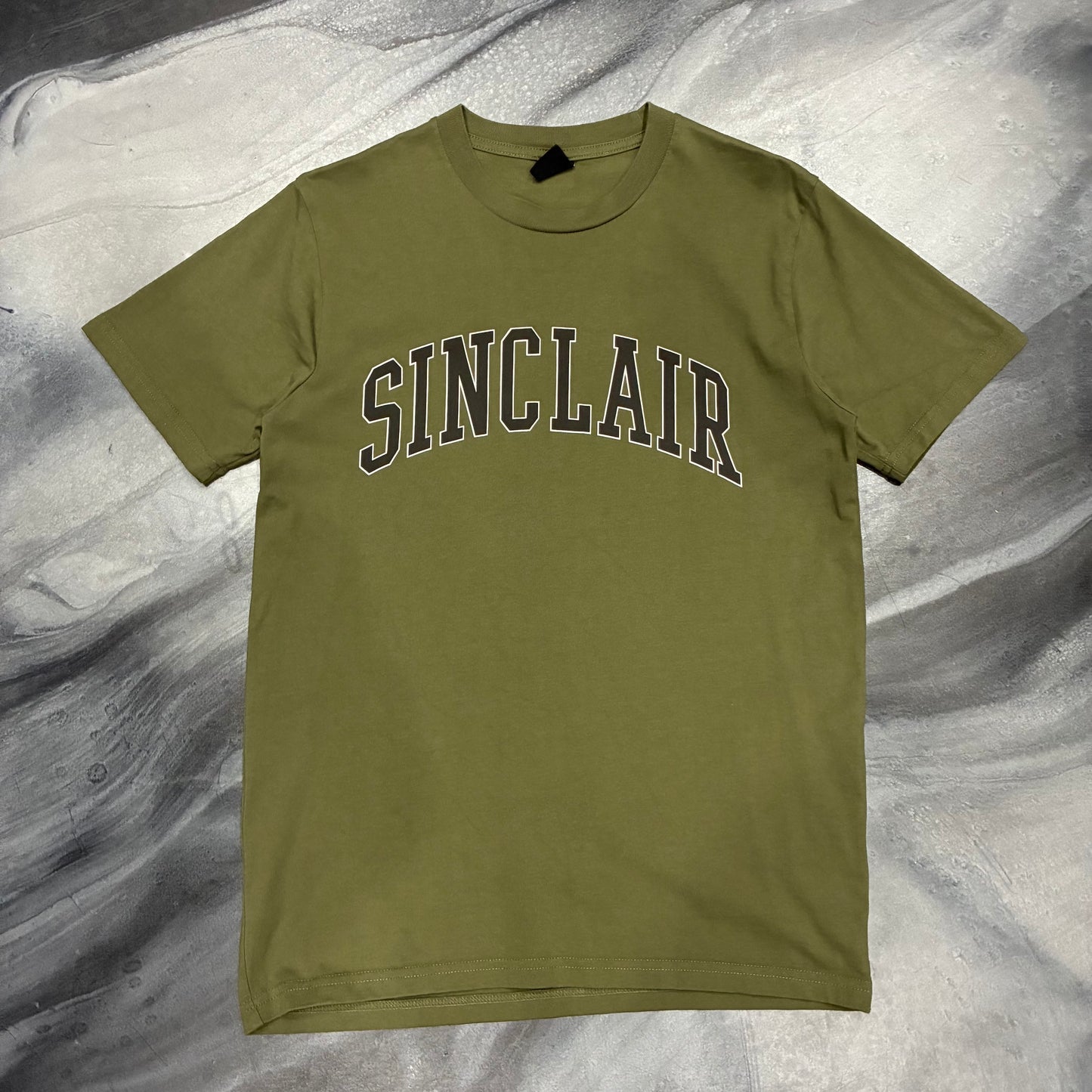 Sinclair Olive Collegiate Logo Tee (XS)