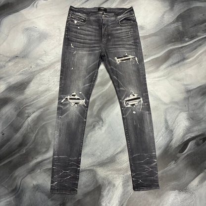 Amiri Dark Grey/Black Patch Jean (34)