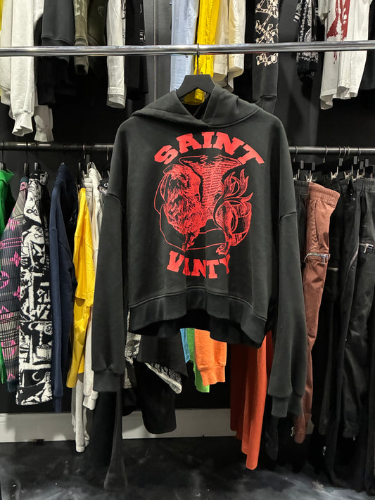 Saint Vanity Black/Red Griffin Hoodie (M)