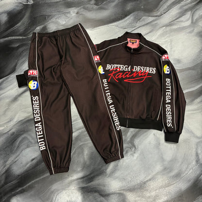 Bottega Desires Black Racing Track Suit (S)