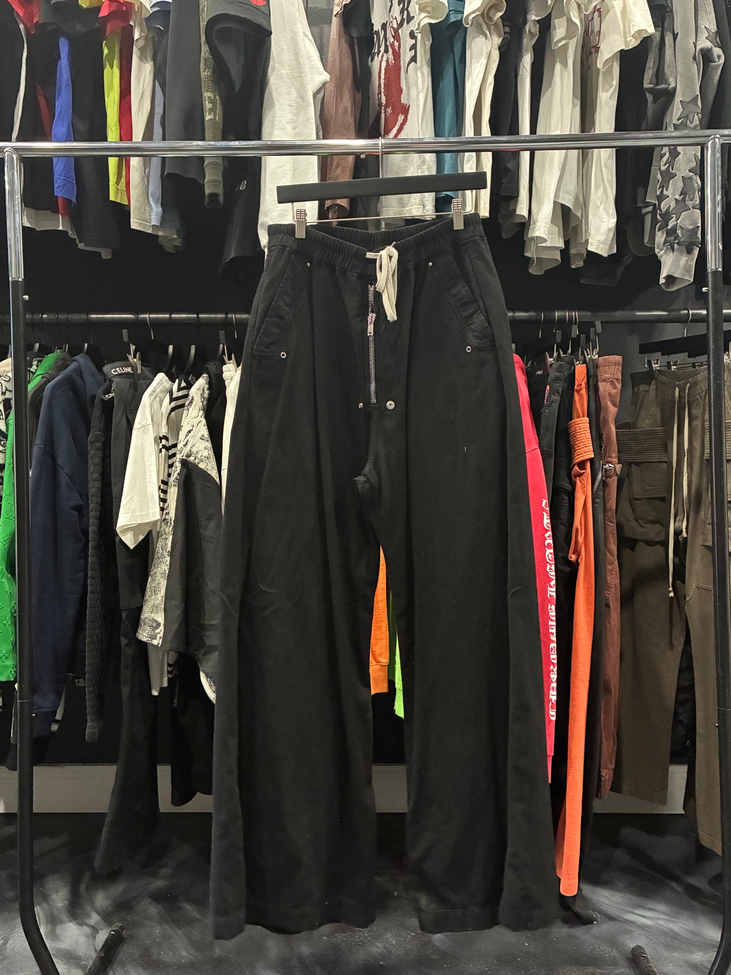 Rick Owens Black Baggy Sweatpants (L)