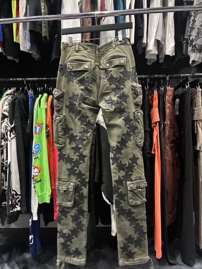 Amiri Green Chemist Star Tactical Cargo Pants (29)