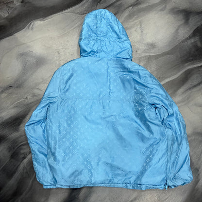 Louis V. Baby Blue Monogram Windbreaker Zip Up (XL)