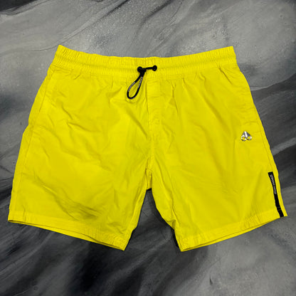 Moose Knuckles Yellow/Silver Logo Shorts (XL)