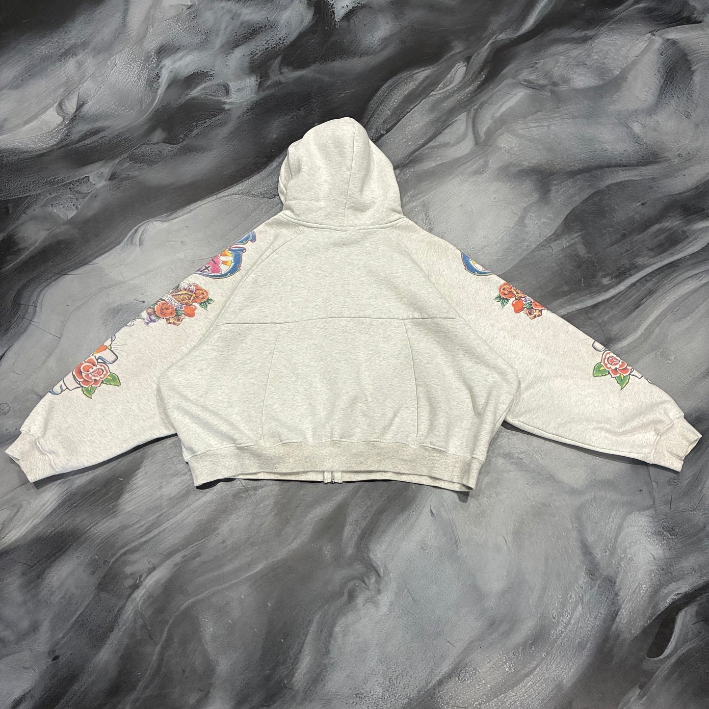 Righteous Grey Risen King Zip Up Hoodie (L)